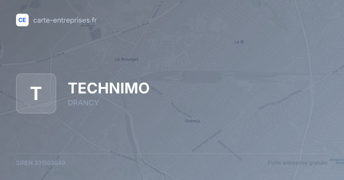 TECHNIMO — 331503649 — fiche entreprise