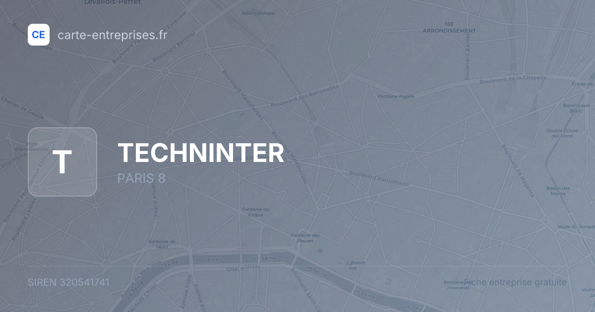 TECHNINTER — 320541741 — fiche entreprise