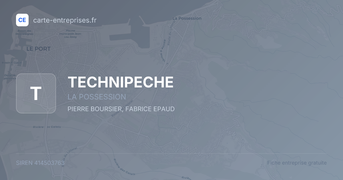 TECHNIPECHE — 414503763 — fiche entreprise