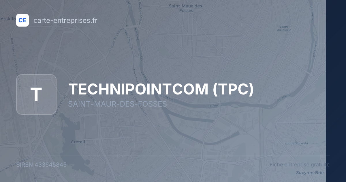TECHNIPOINTCOM (TPC) — 433545845 — fiche entreprise