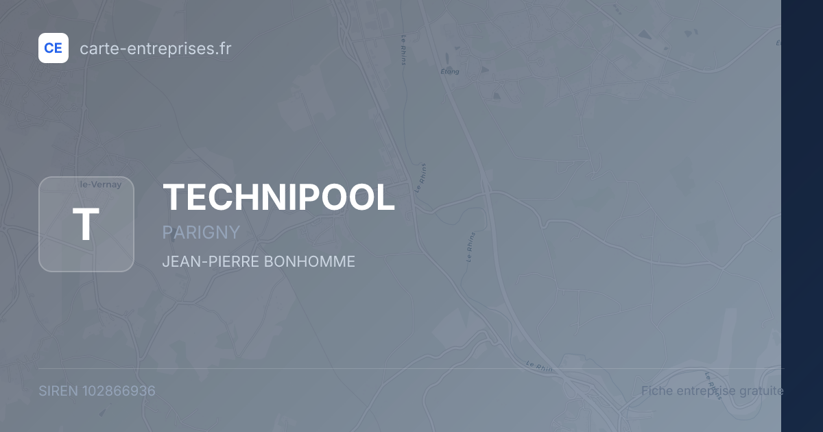 TECHNIPOOL — 102866936 — fiche entreprise