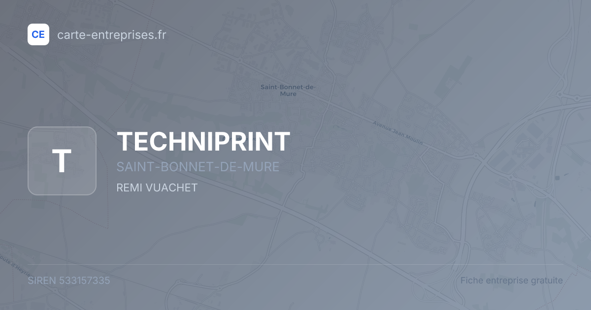 TECHNIPRINT — 533157335 — fiche entreprise
