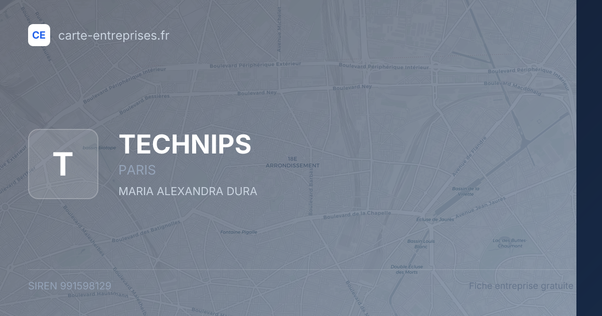 TECHNIPS — 991598129 — fiche entreprise