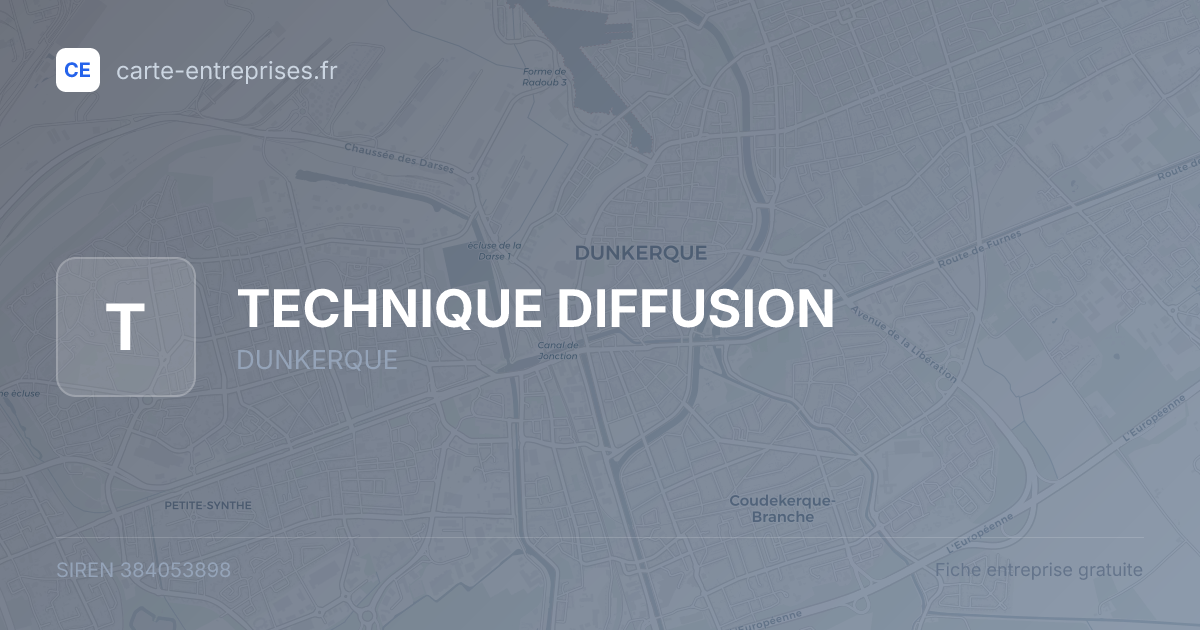 TECHNIQUE DIFFUSION — 384053898 — fiche entreprise