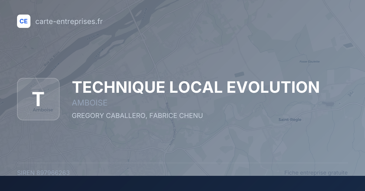 TECHNIQUE LOCAL EVOLUTION — 897966263 — fiche entreprise