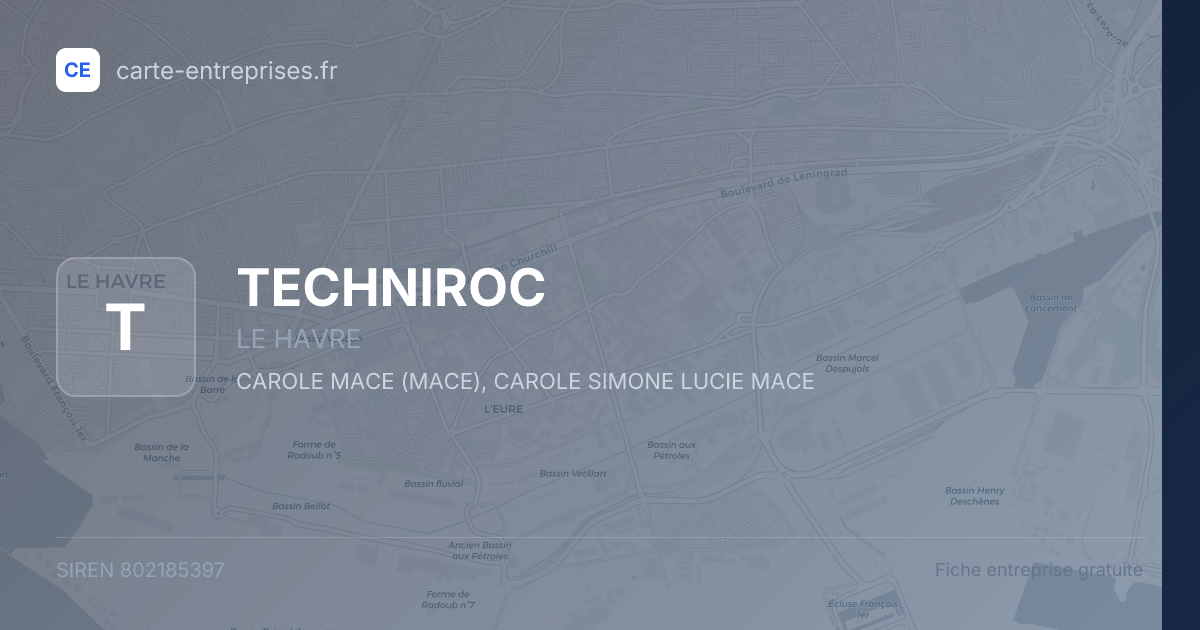 TECHNIROC — 802185397 — fiche entreprise