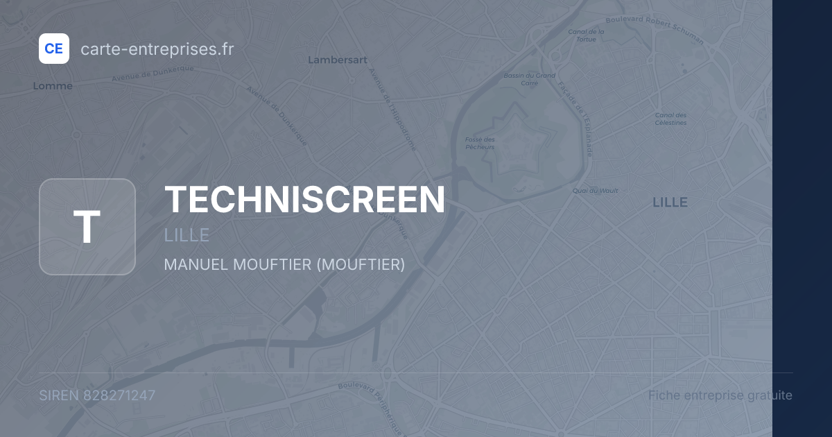 TECHNISCREEN — 828271247 — fiche entreprise