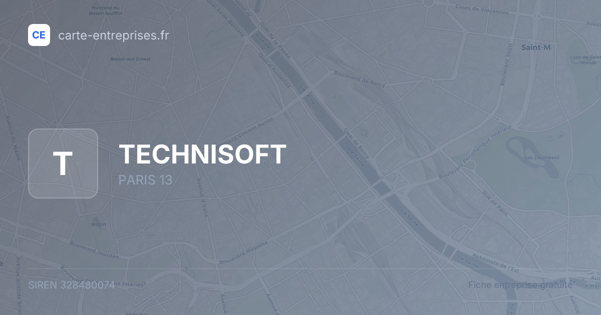 TECHNISOFT — 328480074 — fiche entreprise