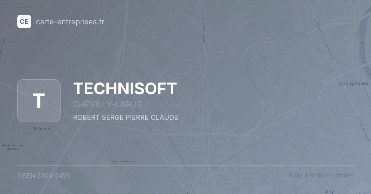 TECHNISOFT — 330415456 — fiche entreprise