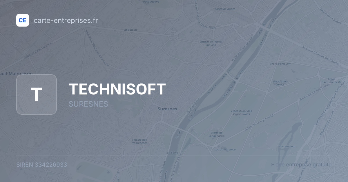 TECHNISOFT — 334226933 — fiche entreprise