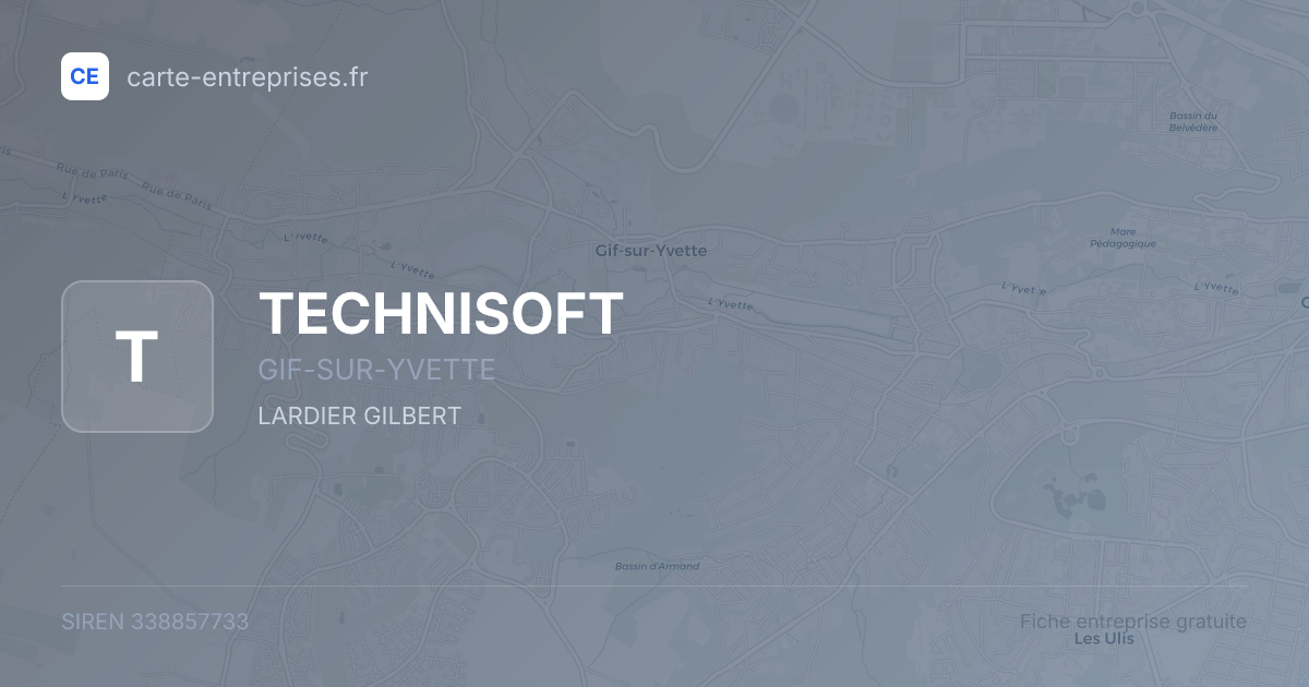 TECHNISOFT — 338857733 — fiche entreprise