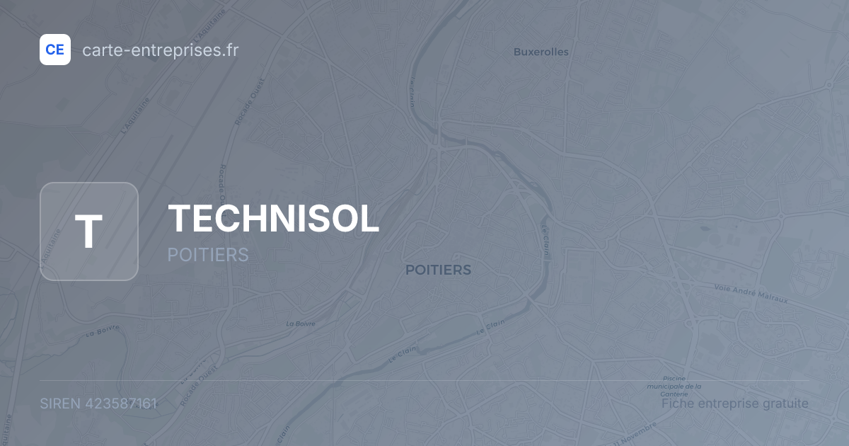 TECHNISOL — 423587161 — fiche entreprise