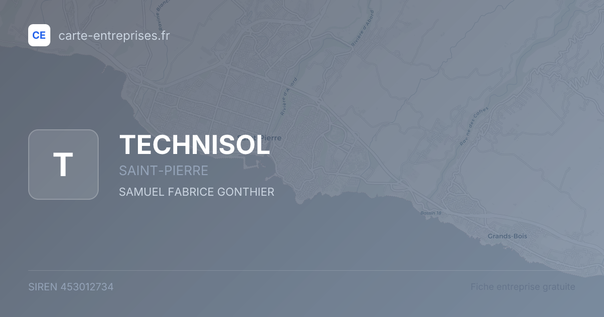 TECHNISOL — 453012734 — fiche entreprise