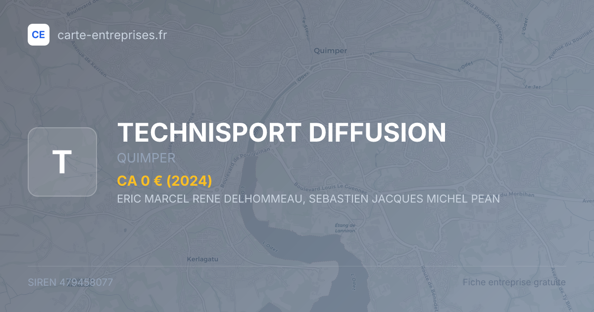 TECHNISPORT DIFFUSION — 479458077 — fiche entreprise