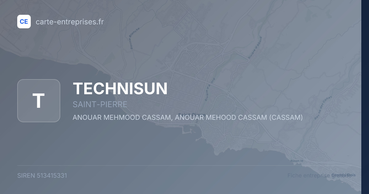 TECHNISUN — 513415331 — fiche entreprise