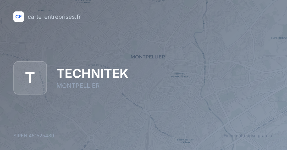 TECHNITEK — 451525489 — fiche entreprise