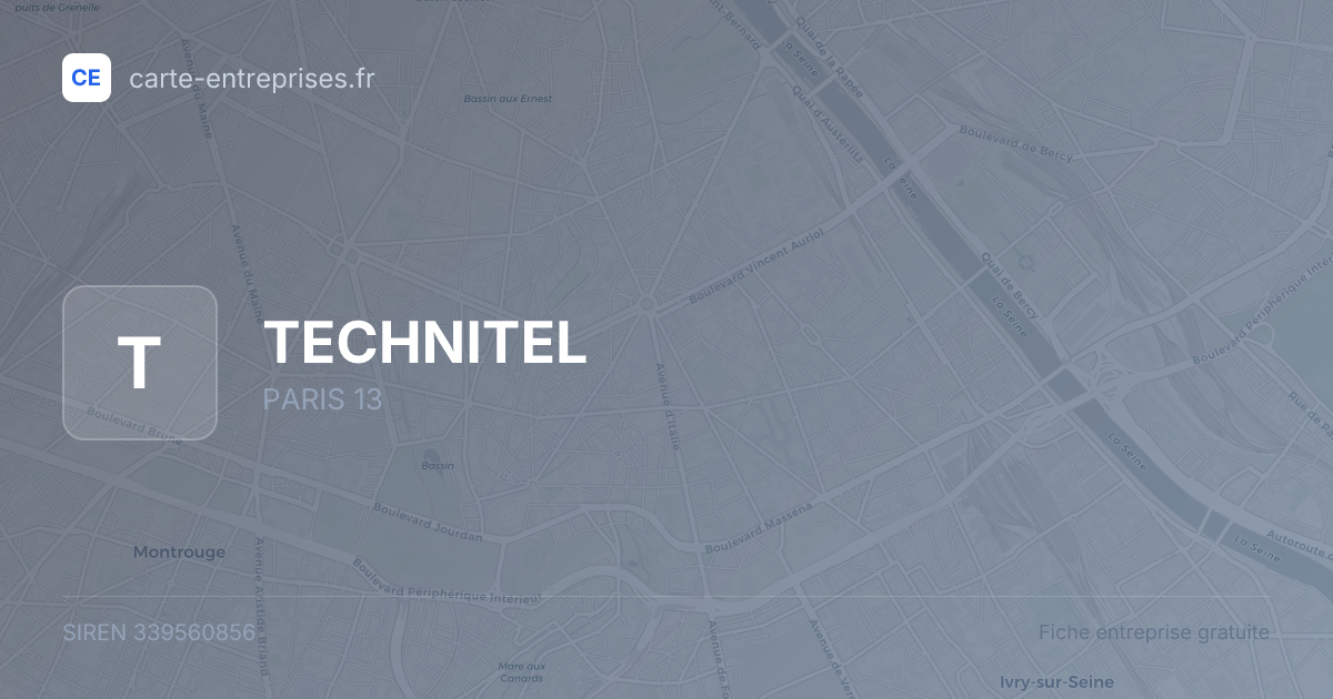TECHNITEL — 339560856 — fiche entreprise