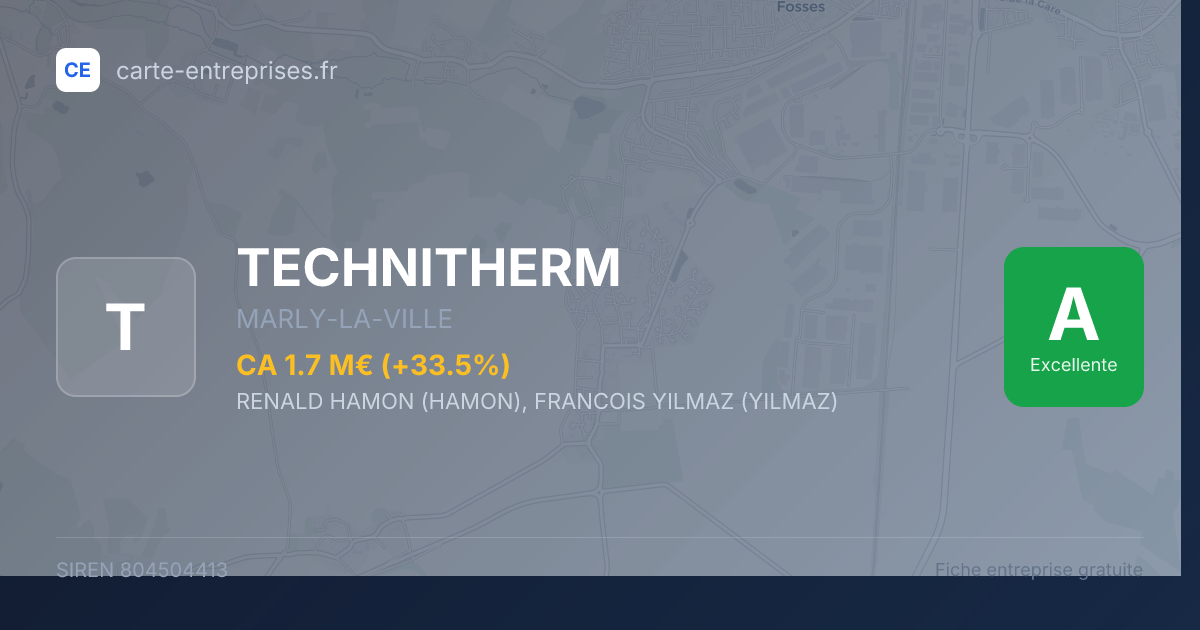 TECHNITHERM — 804504413 — fiche entreprise