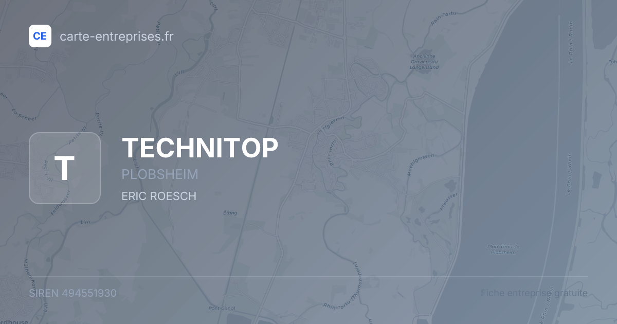 TECHNITOP — 494551930 — fiche entreprise