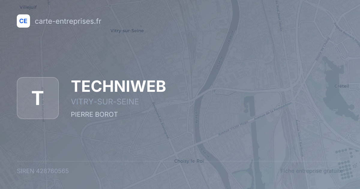 TECHNIWEB — 428760565 — fiche entreprise