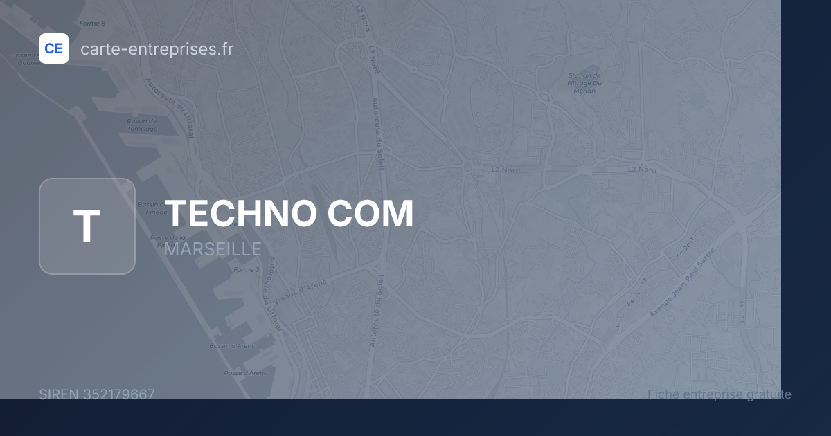 TECHNO COM — 352179667 — fiche entreprise