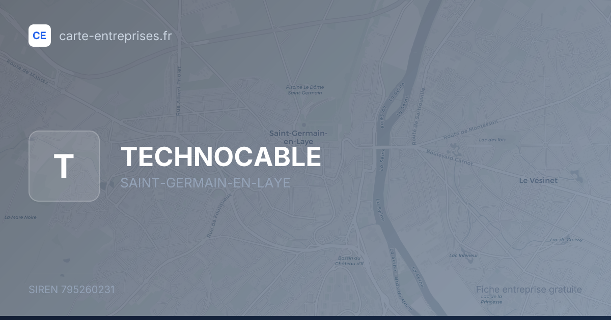 TECHNOCABLE — 795260231 — fiche entreprise