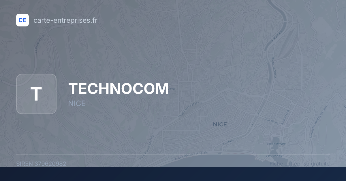 TECHNOCOM — 379620982 — fiche entreprise