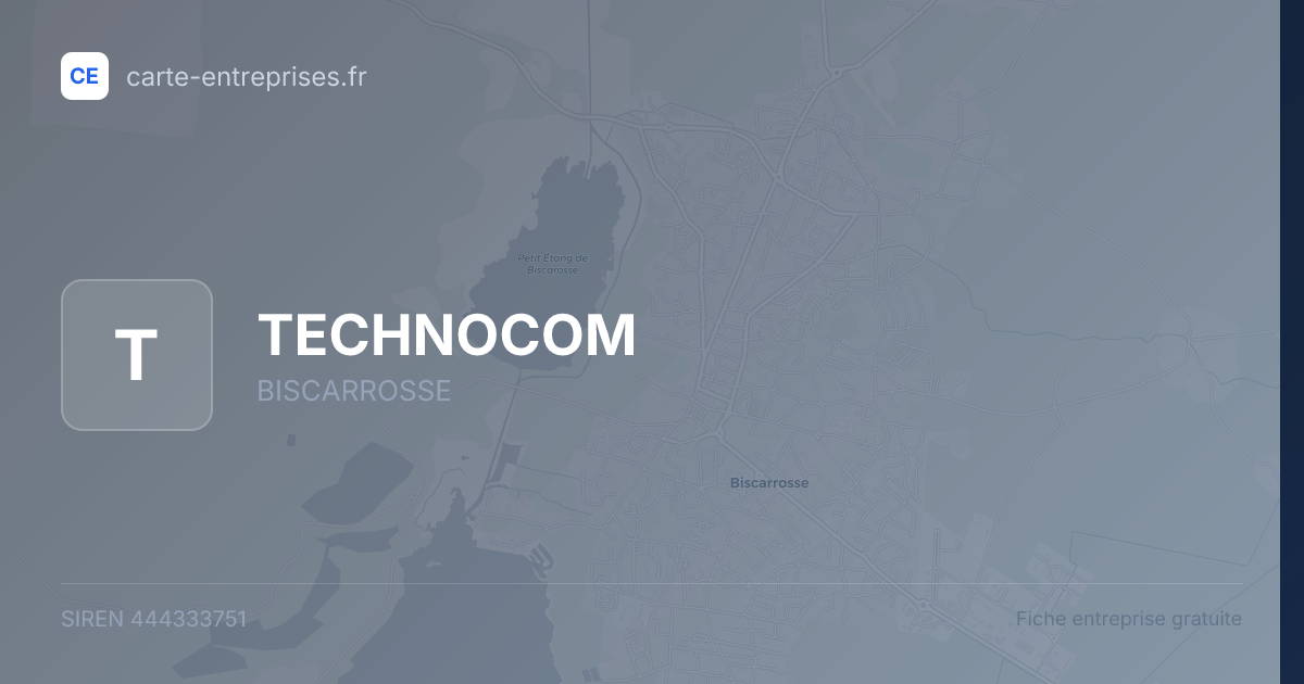 TECHNOCOM — 444333751 — fiche entreprise