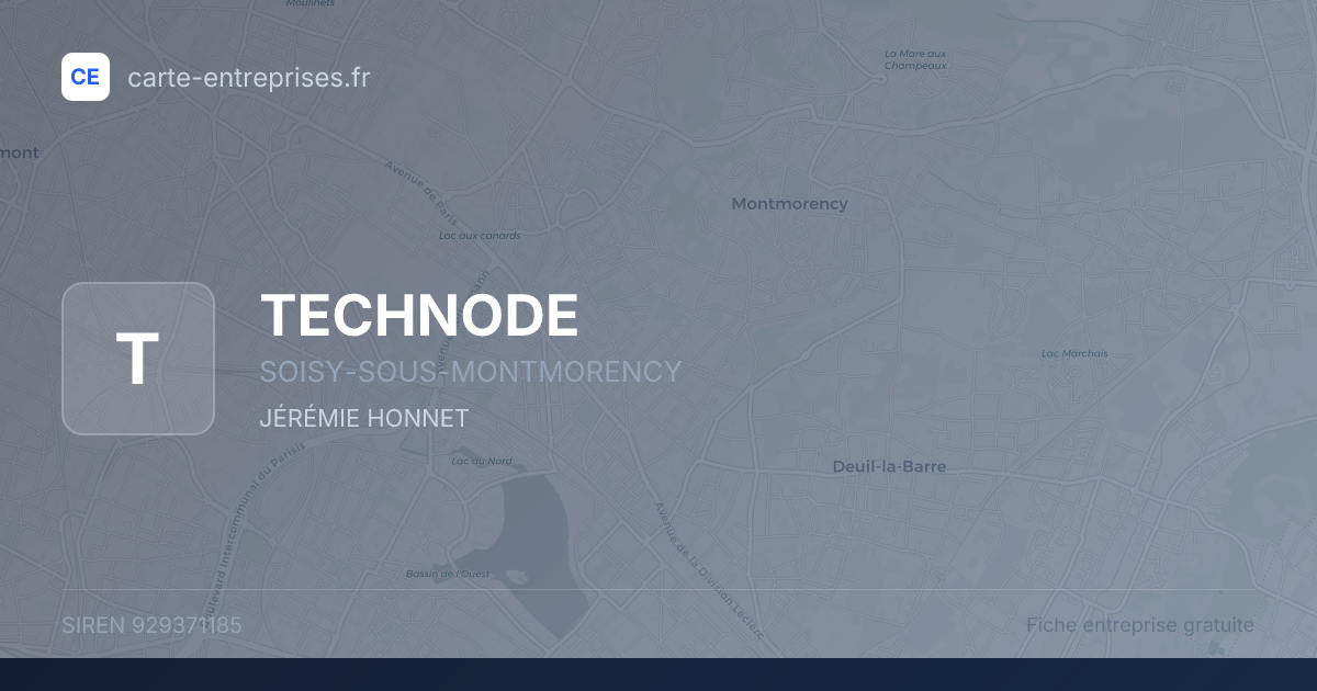 TECHNODE — 929371185 — fiche entreprise
