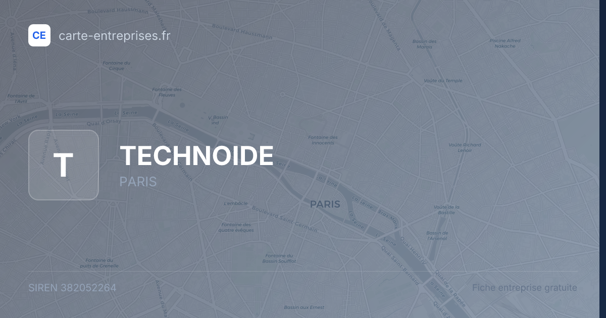 TECHNOIDE — 382052264 — fiche entreprise