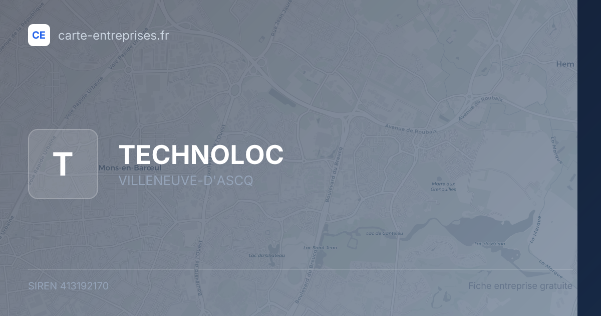 TECHNOLOC — 413192170 — fiche entreprise