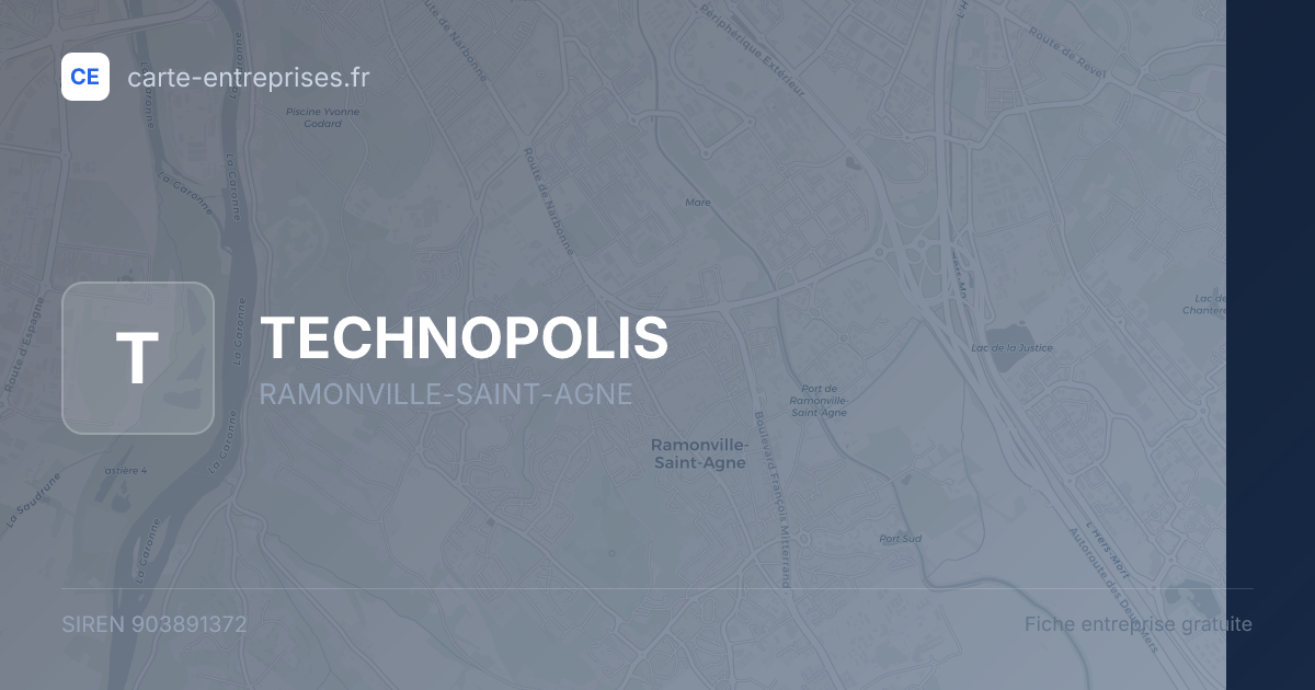 TECHNOPOLIS — 903891372 — fiche entreprise