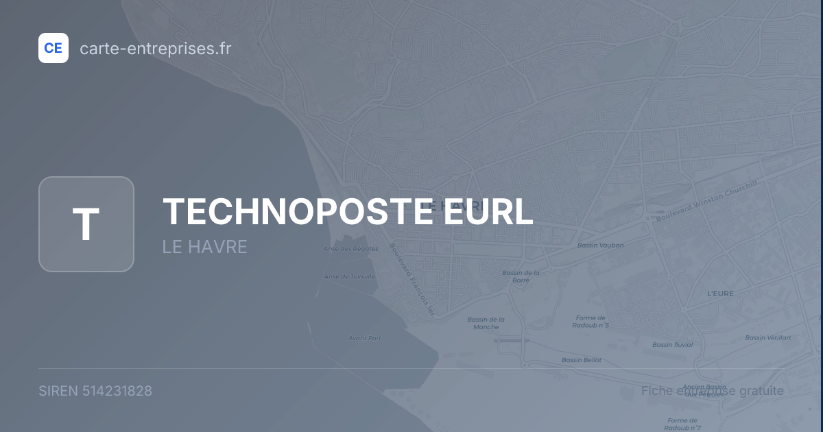 TECHNOPOSTE EURL — 514231828 — fiche entreprise