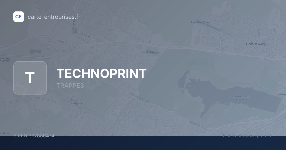 TECHNOPRINT — 397886474 — fiche entreprise