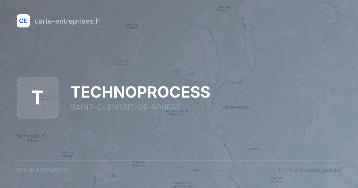 TECHNOPROCESS — 440856714 — fiche entreprise
