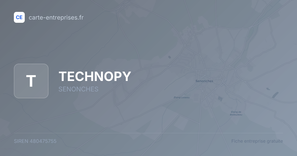 TECHNOPY — 480475755 — fiche entreprise