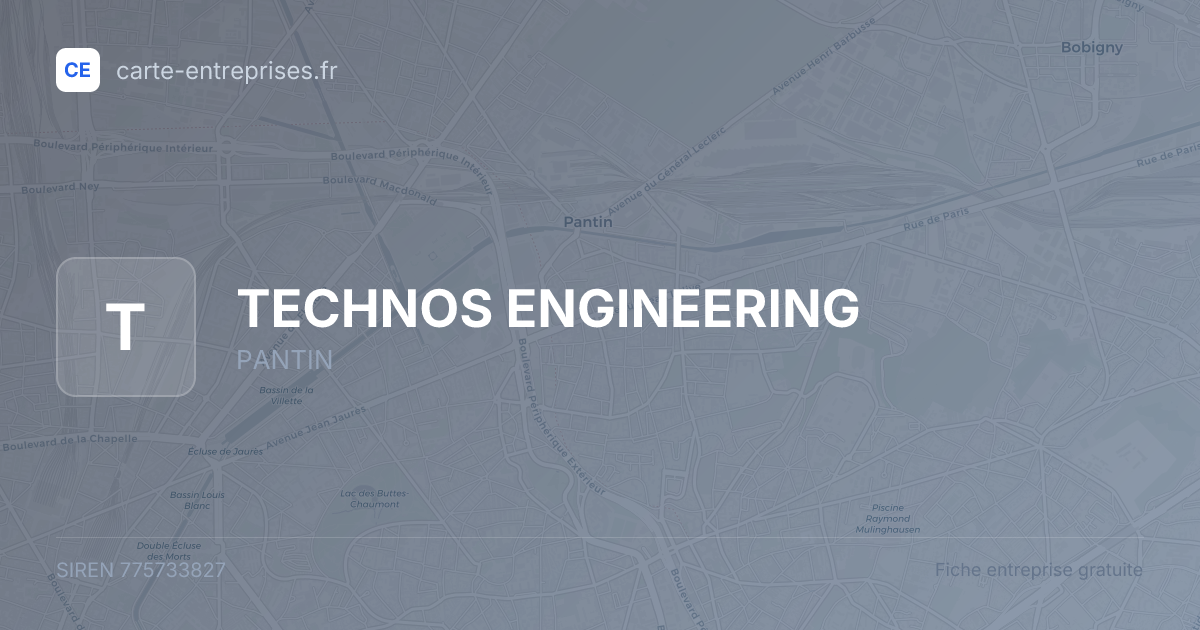 TECHNOS ENGINEERING — 775733827 — fiche entreprise
