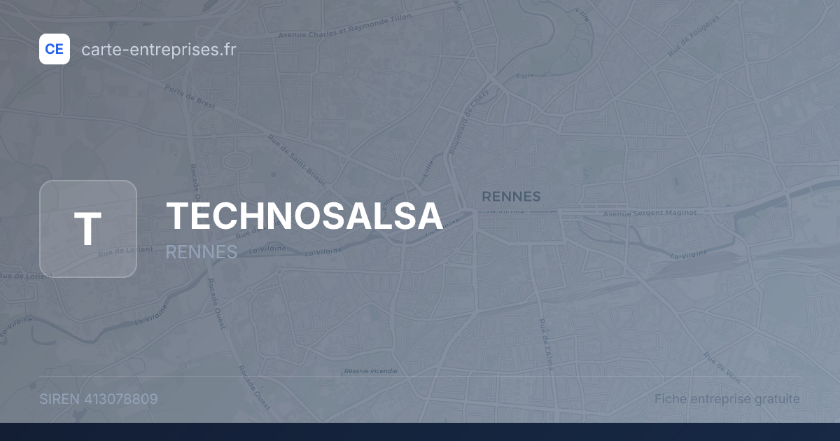 TECHNOSALSA — 413078809 — fiche entreprise