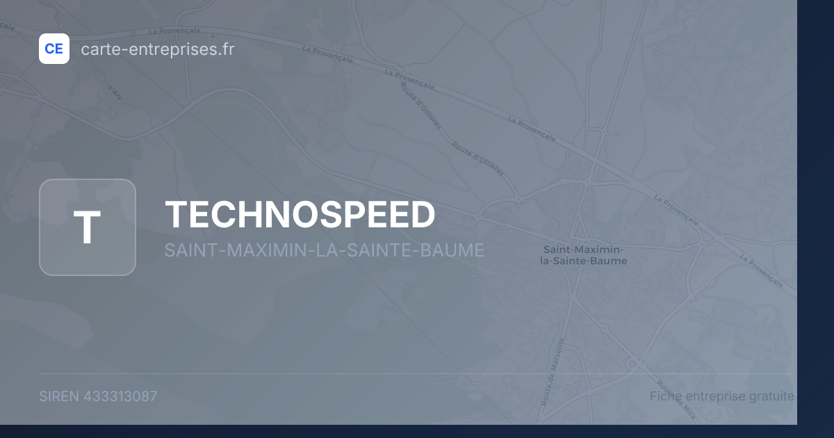 TECHNOSPEED — 433313087 — fiche entreprise