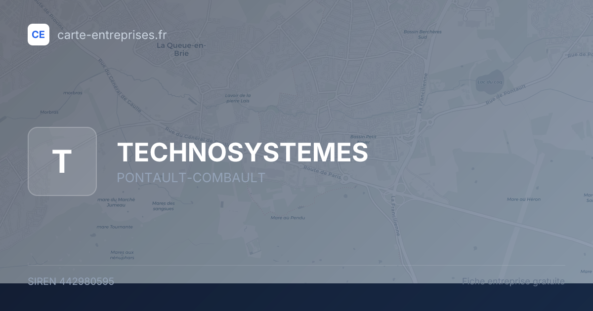 TECHNOSYSTEMES — 442980595 — fiche entreprise