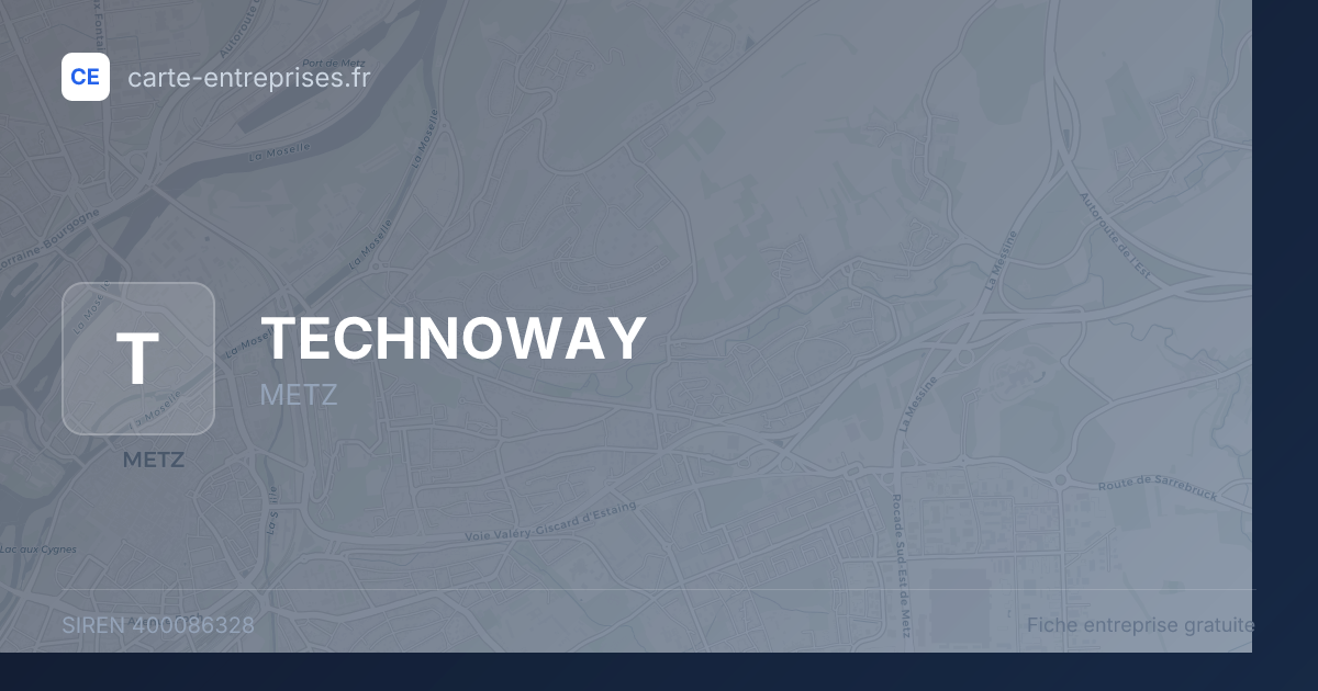 TECHNOWAY — 400086328 — fiche entreprise