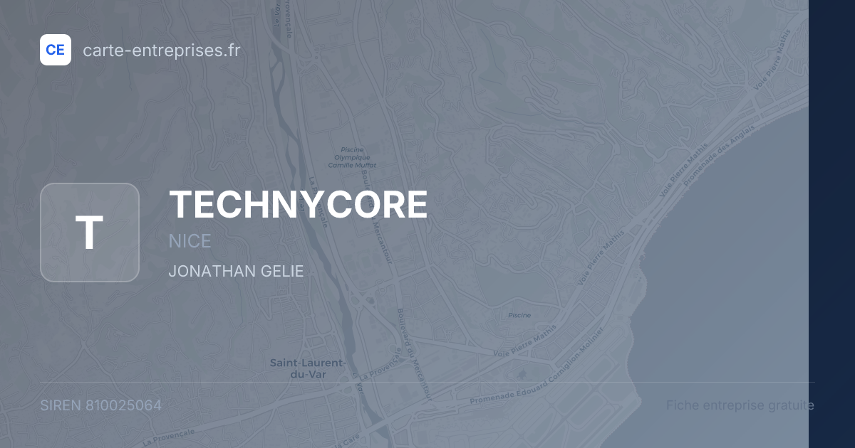 TECHNYCORE — 810025064 — fiche entreprise