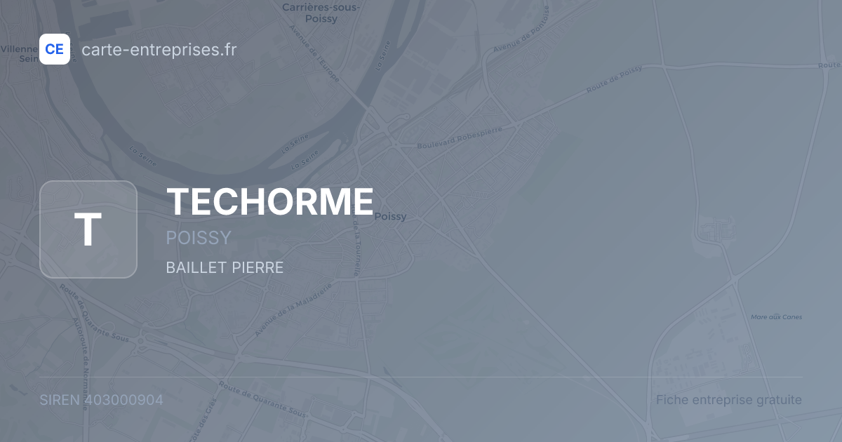 TECHORME — 403000904 — fiche entreprise