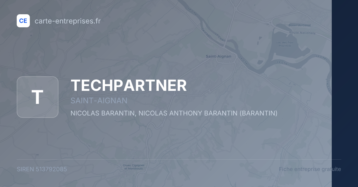 TECHPARTNER — 513792085 — fiche entreprise