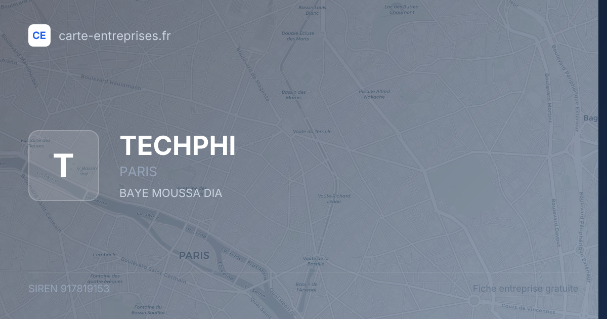 TECHPHI — 917819153 — fiche entreprise