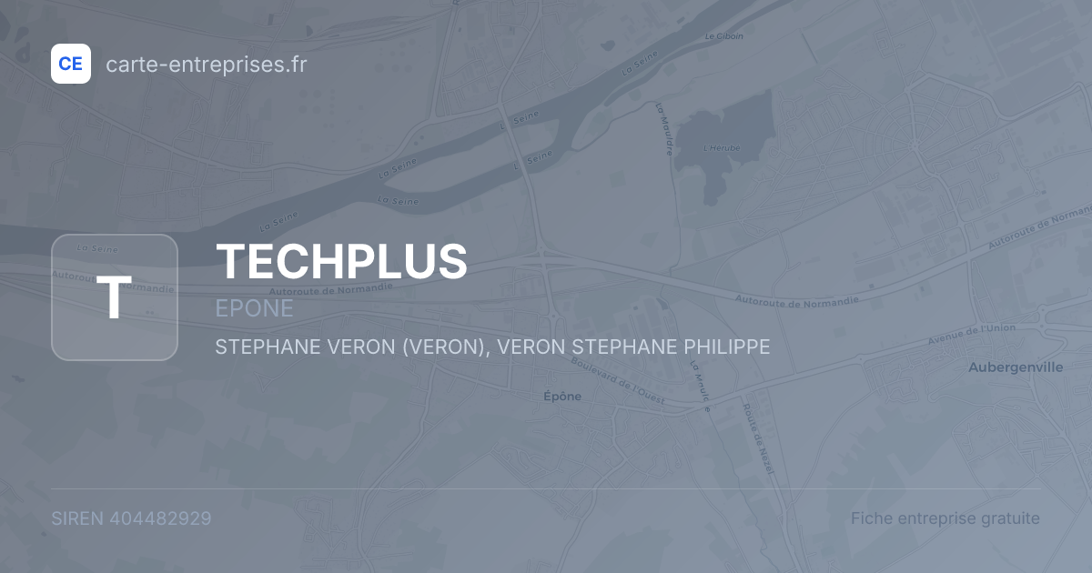 TECHPLUS — 404482929 — fiche entreprise