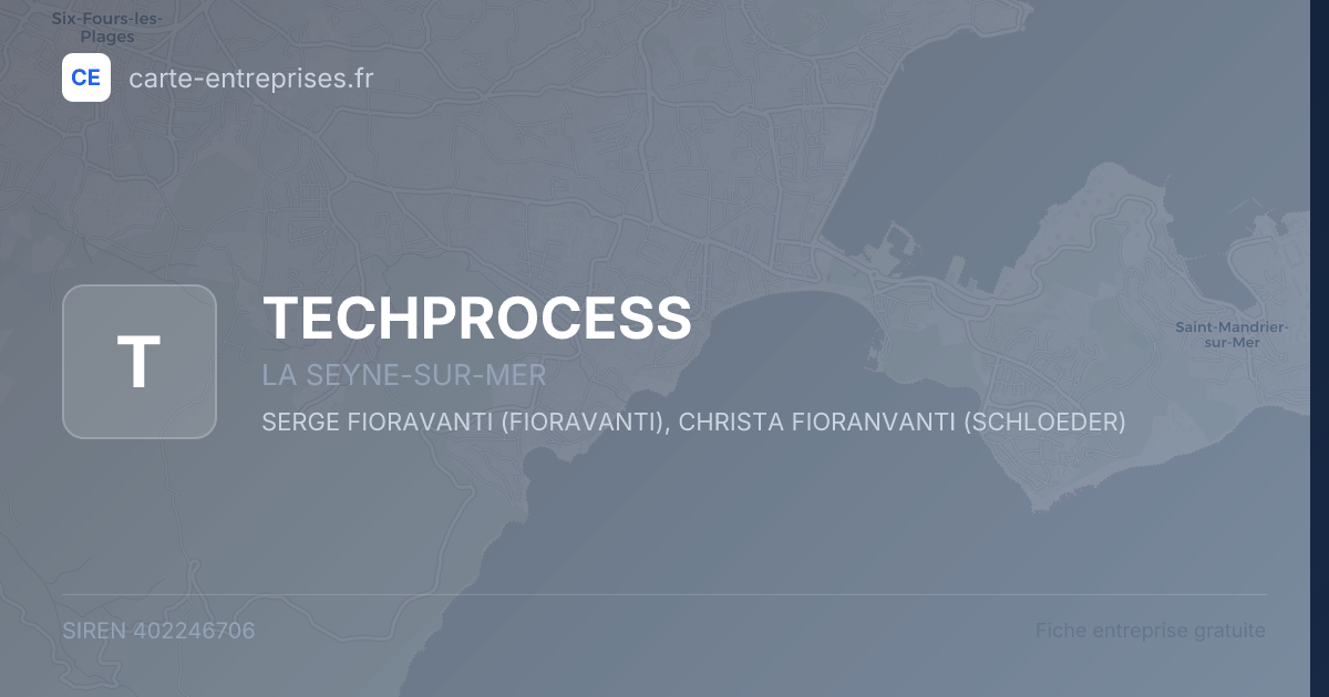 TECHPROCESS — 402246706 — fiche entreprise