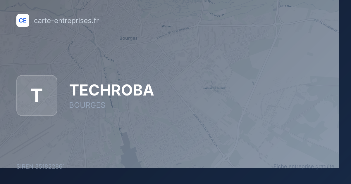TECHROBA — 351822861 — fiche entreprise