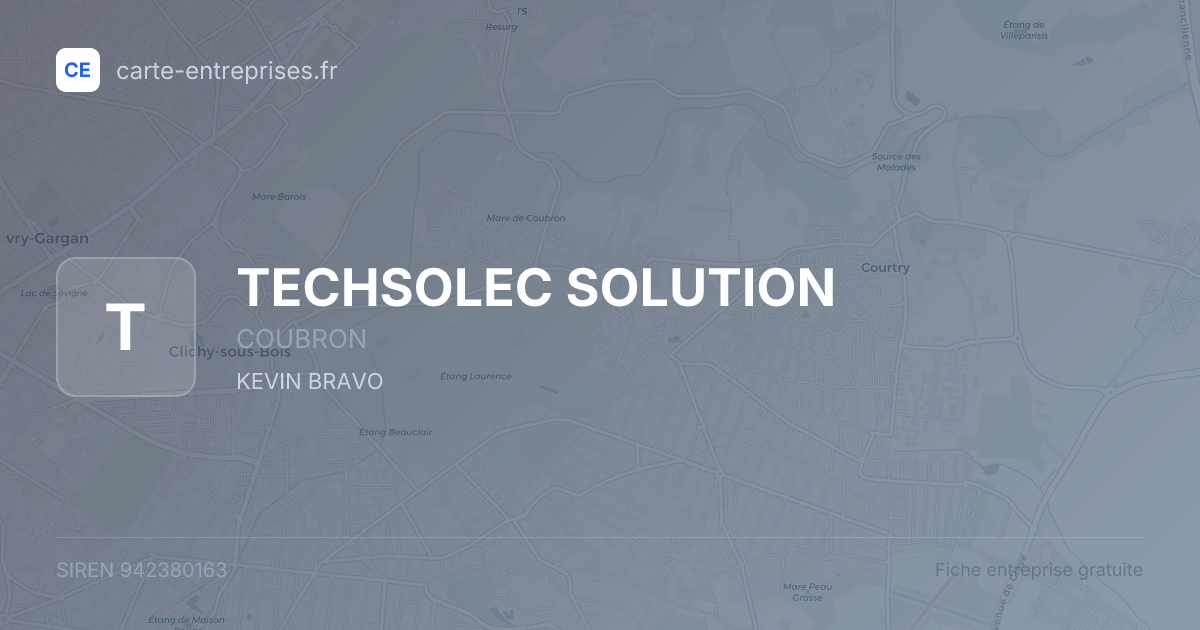 TECHSOLEC SOLUTION — 942380163 — fiche entreprise