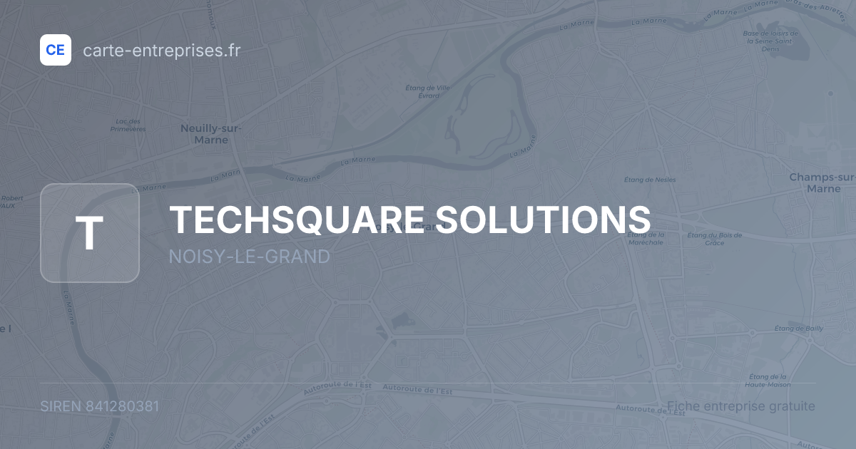 TECHSQUARE SOLUTIONS — 841280381 — fiche entreprise
